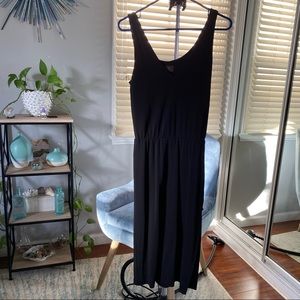 Anne Klein black midi dress